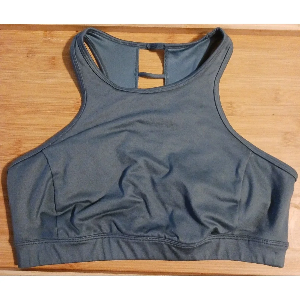 Joy Lab Women's Blue Gray Sports Bra,‎ Size Medium